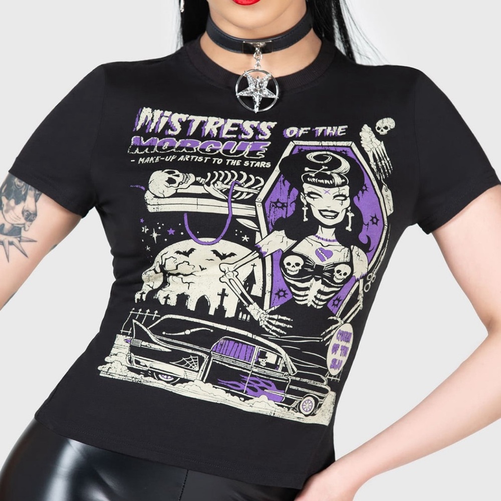 KILLSTAR MISTRESS OF THE MORGUE FITTED TEE